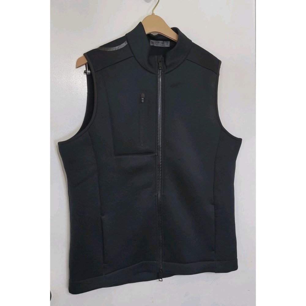 G/Fore Golf STRETCH SCUBA Vest Mens Size‎ Large Black G4MF20O11 SEE PHOTOS SNAGS